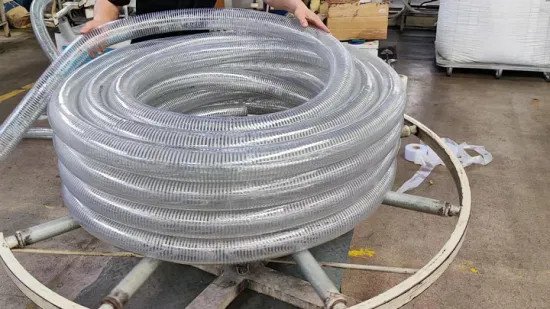 No Smell Transparent Steel Wire Helix PVC Hose